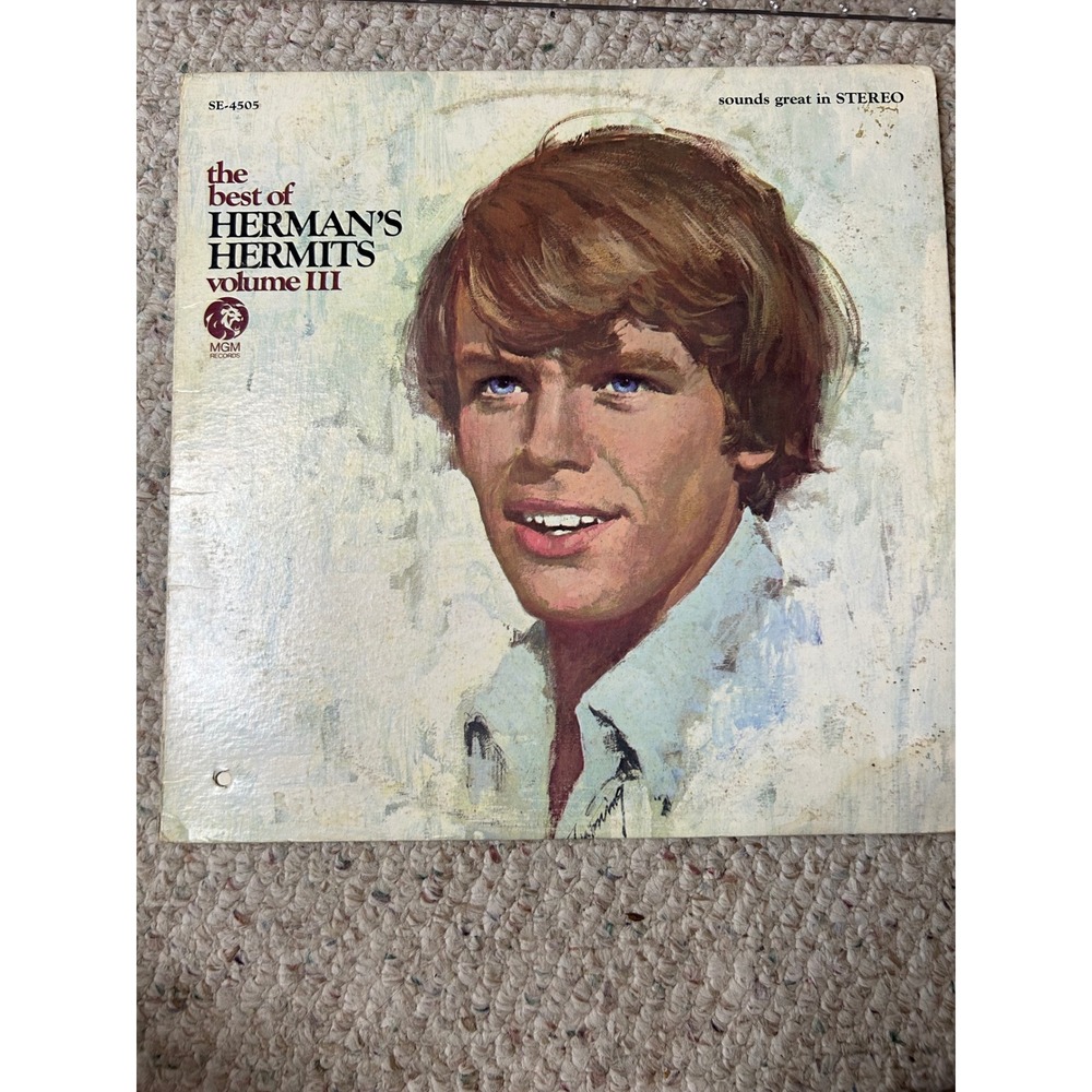 The Best of Herman's Hermits Volume III Vinyl Record LP SE-4505 MGM Sounds Great
